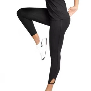 NIKE YOGA LUXE WOMEN'S 7/8 TRAINING HIGH RISE INFINALON LEGGING BLACK#DJ0801-NWT - Picture 1 of 4
