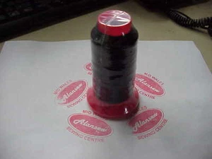 REEL BLACK NYLON BONDED THREAD 40's 500 metres - Picture 1 of 1