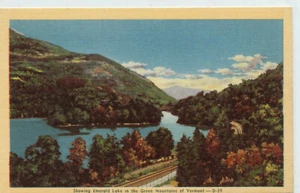 1940's-1960's Linen Postcard Showing Emerald Lake in the Green Mountains,Vermont - Picture 1 of 2