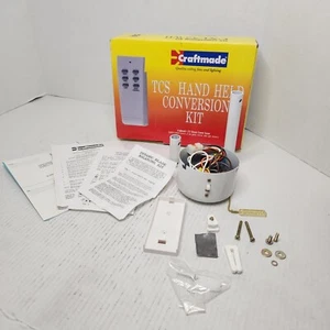 CraftMade CXL52TW Conversion Kit NEW IN Open BOX Unused White MISSING REMOTE - Picture 1 of 18