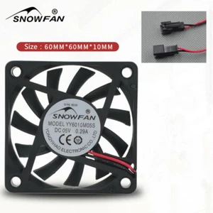 YY6010M05S 6CM 6010 5V 0.29A 2 line hydraulic bearing silent DC cooling fan - Picture 1 of 7