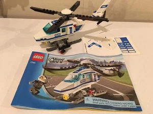 Lego City Police Helicopter #7741 - Retired - Near Complete w/ Sticker Sheet - Picture 1 of 10