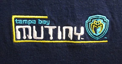 TAMPA BAY MUTINY med T shirt MLS soccer Florida defunct embroidery tee OG - Image 1 of 2