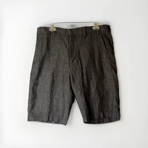 Vince italienische Leinenshorts Herren Gr. 33 (35) 10 "gewaschen schwarz leicht - Bild 1 von 13