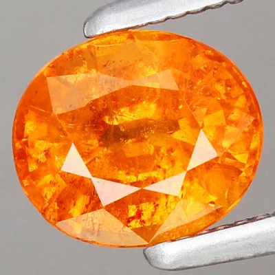 1.14ct Oval 6.2x5.3mm Natural Unheated Orange Spessartite Garnet Namibia, Africa - Image 1 of 4