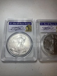 2 -2025 $1 American Silver Eagle PCGS MS70 FS Native Thomas Cleveland - 1 of 500 - Picture 1 of 4