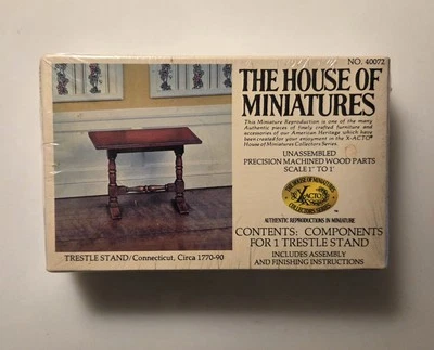 House of Miniatures 40072 ~ Trestle Stand Connecticut ~ Circa 1770-1790 ~ SEALED - Image 1 of 2