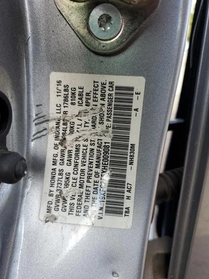 Used Engine Cooling Fan Motor fits: 2017 Honda Civic Fan Assembly air conditioni Foto 1 de 4