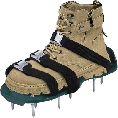 Zapatos de aireación para aireador de césped con hebilla de metal, picos para zapatos para...  Foto 1 de 4