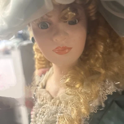 Highly Detailed Collector Choice Fine Bisque Porcelain 22" Doll Limited Edition  - Image 1 of 4