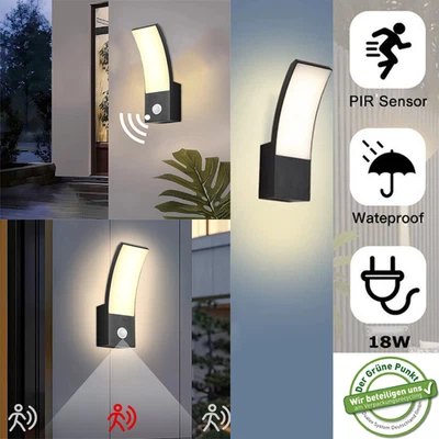 LED Außenleuchte mit/ohne Bewegungsmelder Gartenlampe Wandleuchte Außenlampe - Bild 1 von 4
