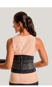 Tommie Copper Adjustable Compression Back Brace New Package Large L XL BLACK - Picture 1 of 6
