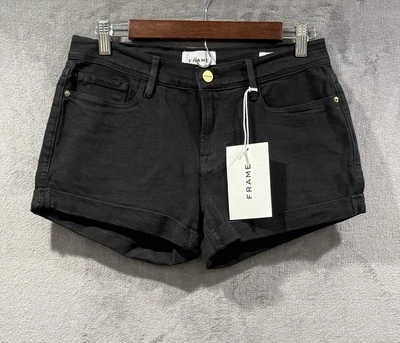 Pantalones Cortos Montura Denim Le Cut Off en Negro Negro Talla 27 Nuevos con Etiquetas Foto 1 de 4