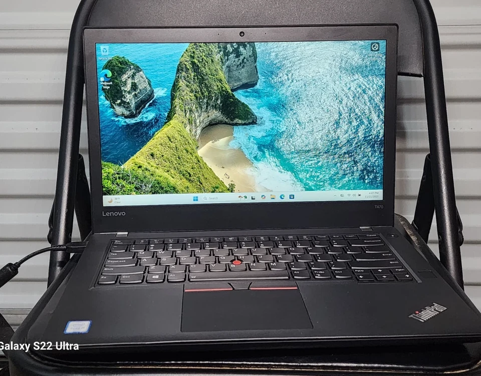 Lenovo ThinkPad T470 i7 16GB RAM 256GB NVMe SSD 14" Win11 Huella Digital Tarjeta SD Foto 1 de 4