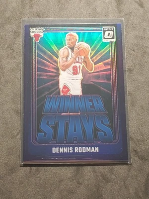 2024-25 Panini Optic Dennis Rodman ganador se queda púrpura Prizm #16 Bulls Foto 1 de 2