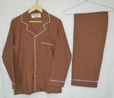 Размер маленький 100% хлопок твердого простоя унисекс пижамы комплект TARRIF бесплатно✅0% зарядки PJ-25 - Изображение 1 из 4