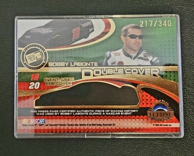 2005 Press Pass Eclipse Double Cover BOBBY LABONTE, TONY STEWART #'d 217/340 DC5 - Image 1 of 2