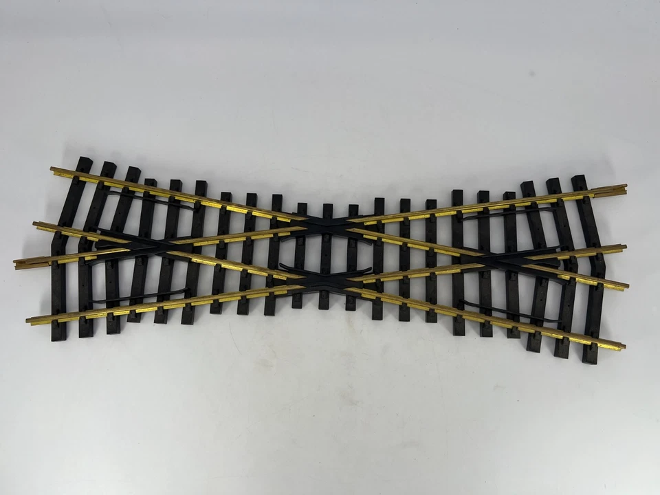 AristoCraft G Scale 19.5 Brass Crossing Track Good Condition - Image 1 of 4