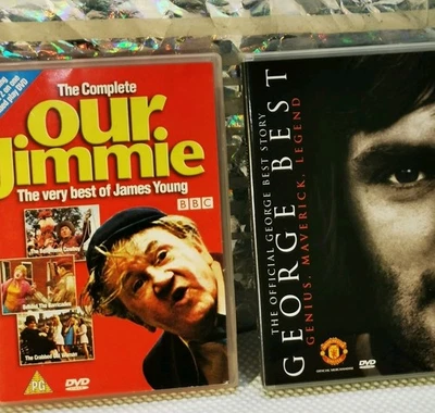 2 Belfast Boys DVD George Best Story & Our Jimmie James Young Comedy Special  - Image 1 of 4