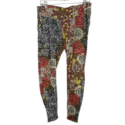 Leggings florales guepardo multicolor para mujer Burton talla XL Foto 1 de 4