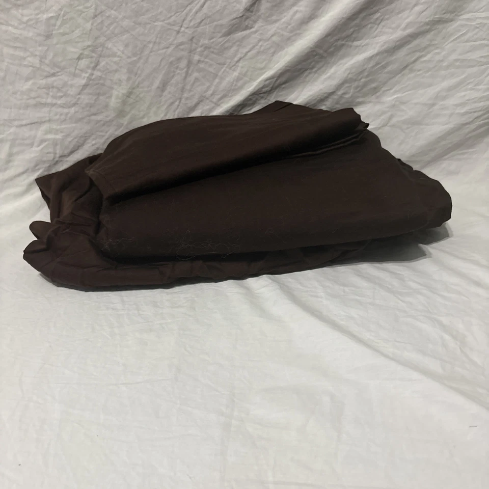 Wamsutta Dream Zone Pima Algodón Marrón Oscuro King Set Funda de Almohada Plana Ajustable Foto 1 de 4