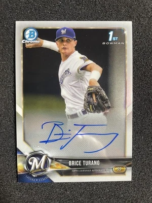 2018 Bowman Draft Brice Turang Autograph CDA-BT - Image 1 of 2