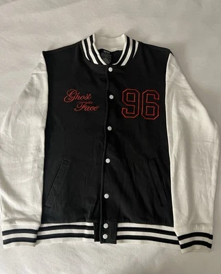 Ghost Face Varsity Jacket Halloween Horror Movie Costume Men’s Size S - Image 1 of 4