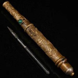 Vintage Pure Copper Self Defense Concealed Weapon Qing Dynasty Handmade Faucet - Picture 1 of 10