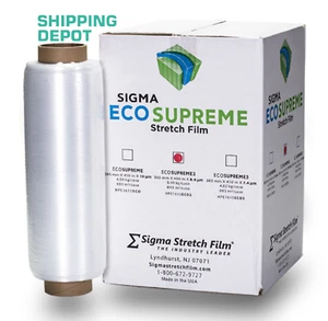 ECOSUPREME 18"x1500' 33 Gauge 16 Rolls Pallet PRE-Stretch Film Hand Wrap - Picture 1 of 7