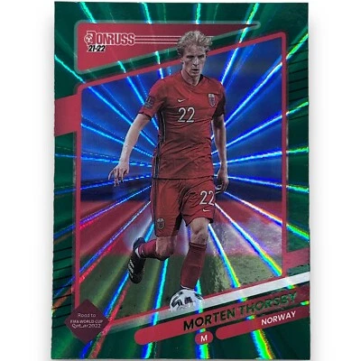 2021-22 Panini Donruss Road to Qatar - Holo Green Laser #105 Morten Thorsby - Image 1 of 2