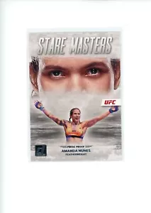 2023 Donruss UFC Amanda Nunes #1 Stare Masters Silver Press Proof - Picture 1 of 2