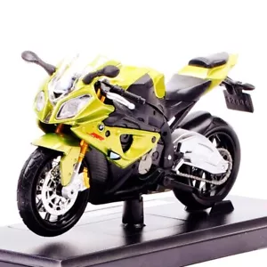 NEW 1:18 BMW S1000 RR Motorcycle Model Racing MOTOGP Diecast Toy Green  - Picture 1 of 10
