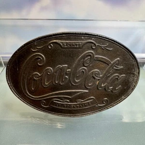Vintage Coca Cola Metal Belt Buckle 4" x 2.5" - Picture 1 of 2