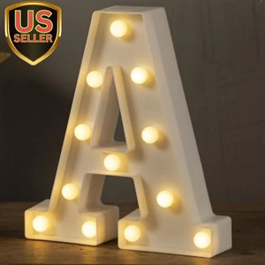 Big Light up Letters A, LED Marquee Sign 26 Alphabet and 10 Number for Party ... - Picture 1 of 1
