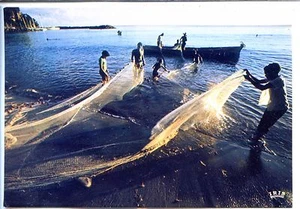 CP Guadeloupe - Scène de Pêche - Imagen 1 de 2