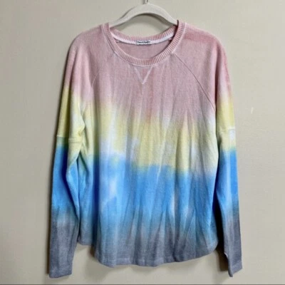 NWT Theo And Spence Rainbow Stripe Tie-Dye Pullover Size Small - Image 1 of 4