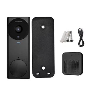 Smart Wireless WiFi Doorbell Intercom Video Camera Door Ring Bell Chime Security - Picture 1 of 8