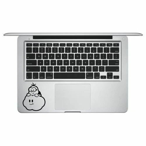 2x Lakitu Mario Decal Sticker for Macbook Air Pro Trackpad laptop Car Window Art - Image 1 of 4
