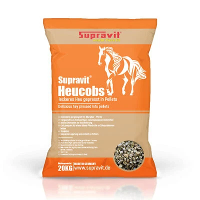 Supravit Heucobs 20 kg Pferdefutter leckeres Heu gepresst in Pellets - Bild 1 von 2