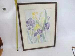 Valeska Conrad Watercolor Flower Picture Painting - Picture 1 of 3