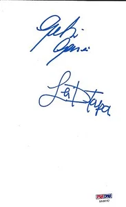 Gabi Garcia & Lei'D Tapa Signed 5x7 Index Card PSA/DNA COA Rizin FF 1 Autograph - Picture 1 of 24
