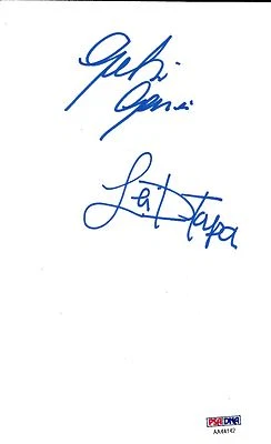 Gabi Garcia & Lei'D Tapa Signed 5x7 Index Card PSA/DNA COA Rizin FF 1 Autograph - Image 1 of 4
