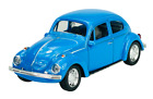 WELLY VW VOLKSWAGEN BEETLE BLUE 1:43 DIE CAST METAL MODEL NEW IN BOX 44013
