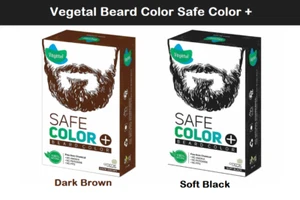 Vegetal Safe Colour Men's Beard Hair color, Organic Elegance Black Brown 25g USA - Picture 1 of 26