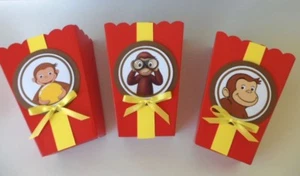 Curious George  Party favors/ goodie bags/ Popcorn Candy Box SET OF 10 - Bild 1 von 3