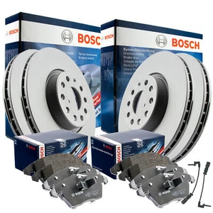 BOSCH Bremsenset + WARNKONTAKTE BMW 3er 4er VORN Ø300 HINTEN Ø300 - Bild 1 von 11