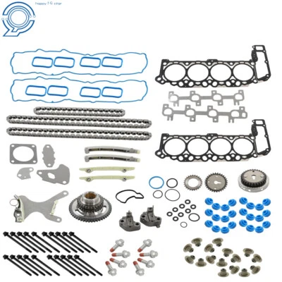 Timing Chain Kit Head Gasket bolts Set For Chrysler Dodge Ram 1500 2004-07 4.7L - Image 1 of 4