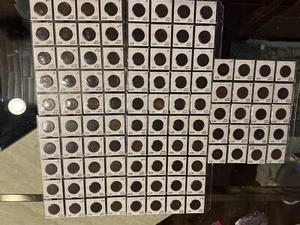 collection of    1816 - 1855 Large Cent Coins (60) G+-VF *SIXTY coins* - Picture 1 of 11