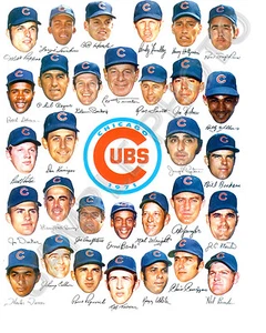 1971 CHICAGO CUBS BASEBALL TEAM 8X10 PHOTO - Picture 1 of 1
