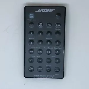 Telecomando originale Bose Wave Music System nero per radio/CD AWRCC1 AWRCC2 - Foto 1 di 3